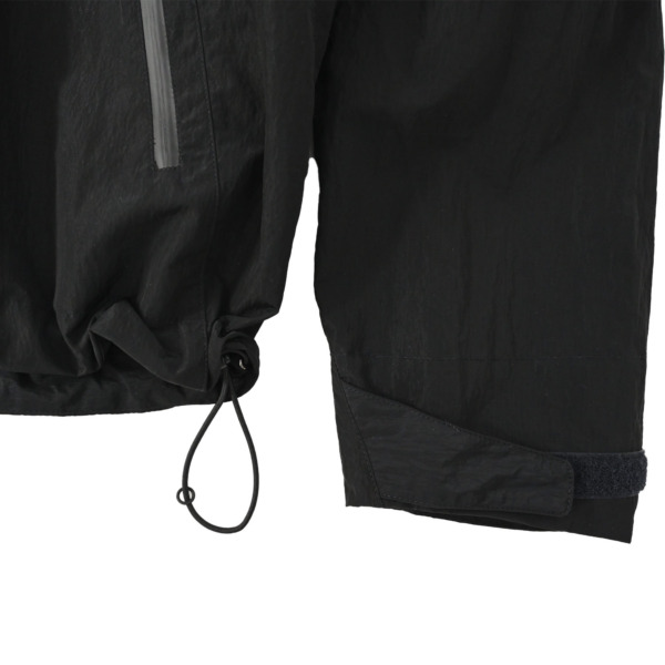 URU /// ZIP UP HOODED BLOUSON Black 04