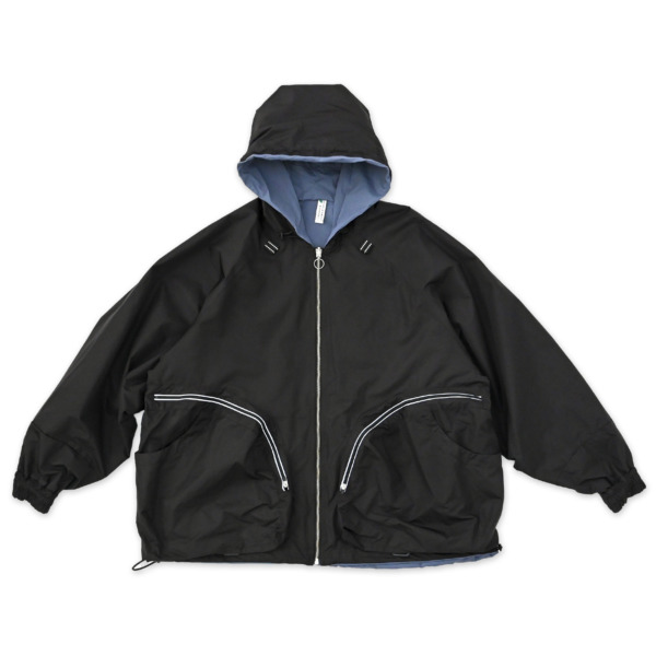 NOROLL /// SWITCH PARKA Black × Blue 01