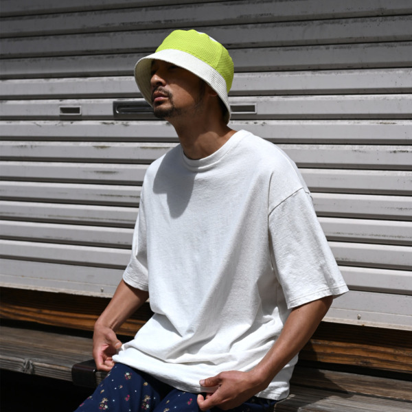 SUPPLY × NOROLL /// S/N Mesh Hat White × Lime 06