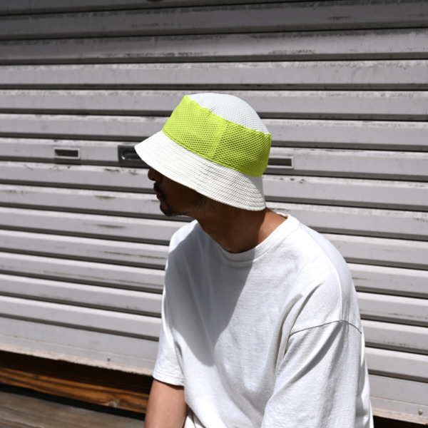 SUPPLY × NOROLL /// S/N Mesh Hat White × Lime 05