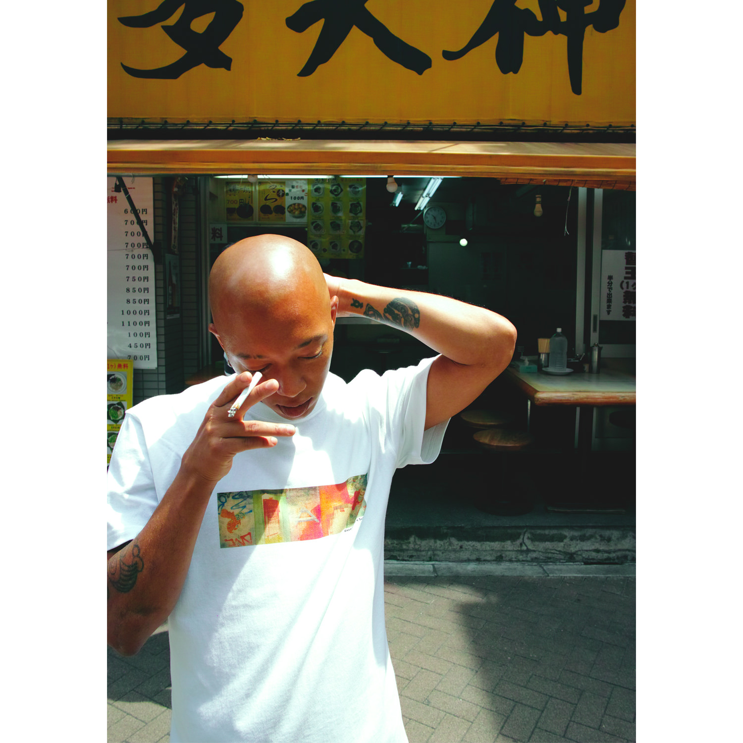 サプライトウキョウ SUPPLY TOKYO 2023年春夏 × ADAM ZHU クルーネック 半袖Ｔシャツ ホワイト【サイズL】【メンズ】