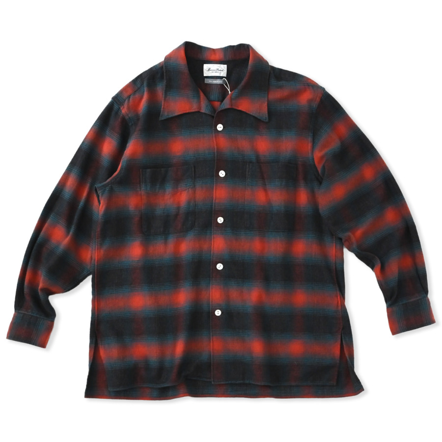 Marvine Pontiak shirt makers (Open Collar SH Red Ombre CH) 通販 | SUPPLY TOKYO online store