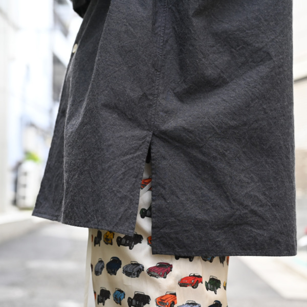 Marvine Pontiak shirt makers /// Open Collar SH Charcoal 05