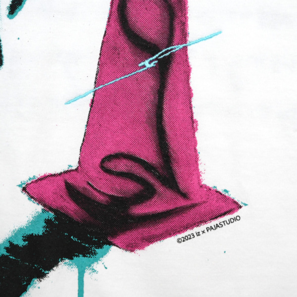 PAJA STUDIO × iz /// Stranger tee White 03