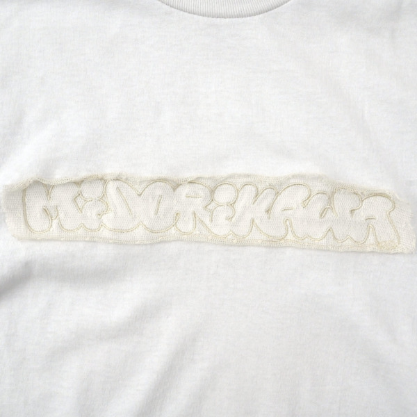 Midorikawa /// Nesm logo L/S Tee White × Ivory 02