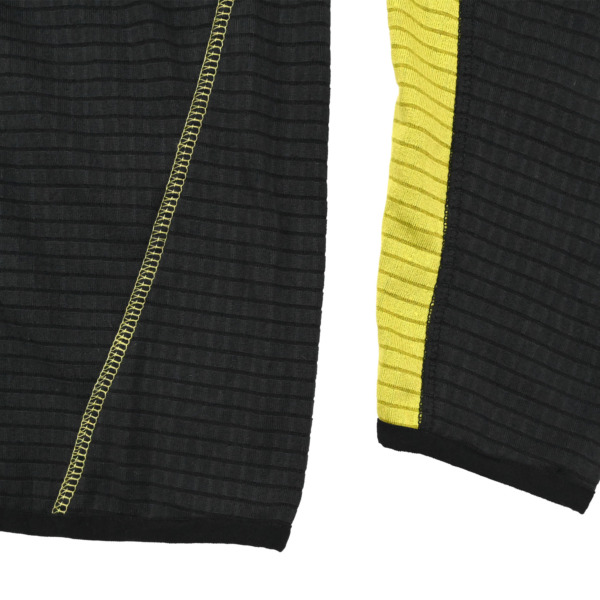 sexhippies /// GRID FLEECE HOODED PULLOVER Gunmetal/Acid Green 04