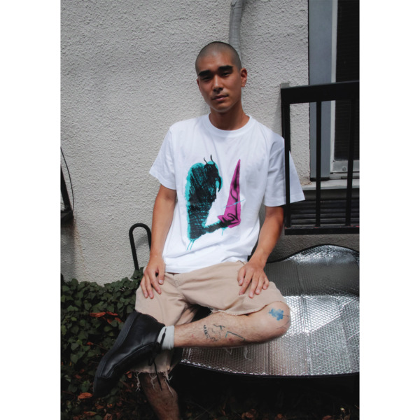 PAJA STUDIO × iz /// Stranger tee White 05