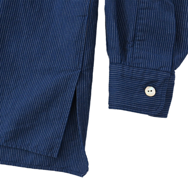 Marvine Pontiak shirt makers /// Open Collar SH Indigo ST 03