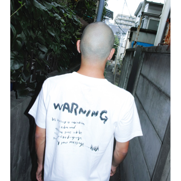 PAJA STUDIO × iz /// Stranger tee White 07