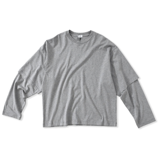 URU /// CREW NECK L/S TEE H.Gray 01