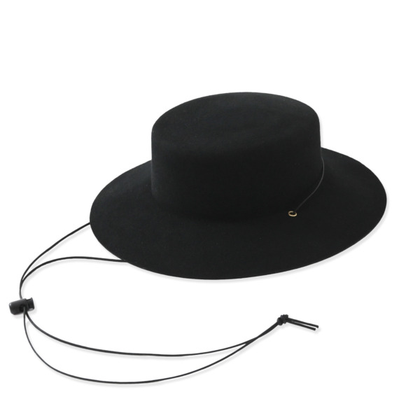 bocodeco /// Wool Felt Over Hat Black 01