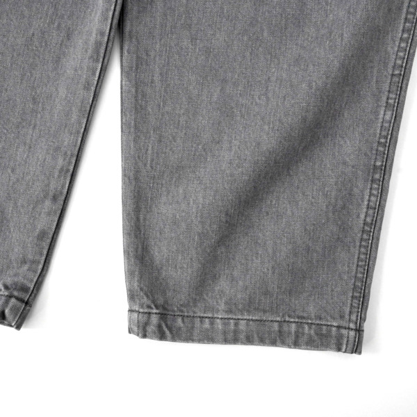 COMFORTABLE REASON /// Fade Denim Slacks Smoky Wash 05