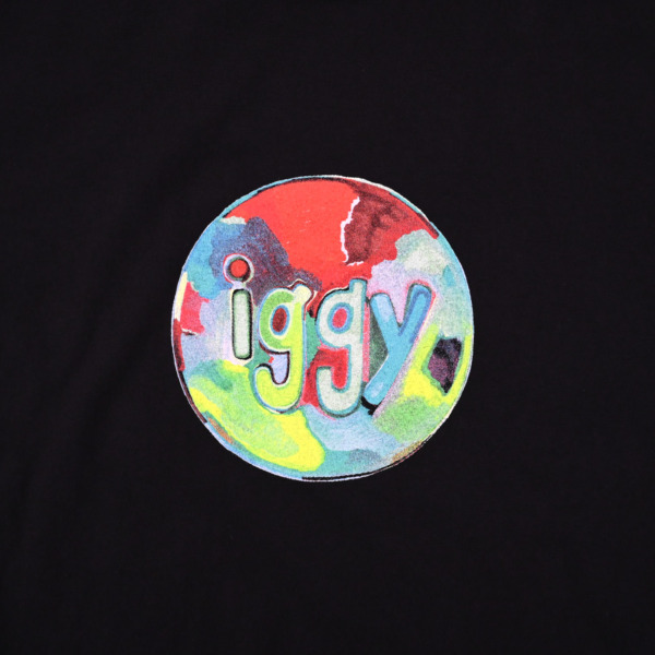 iggy /// Painted Logo T Shirt Washed Black 02