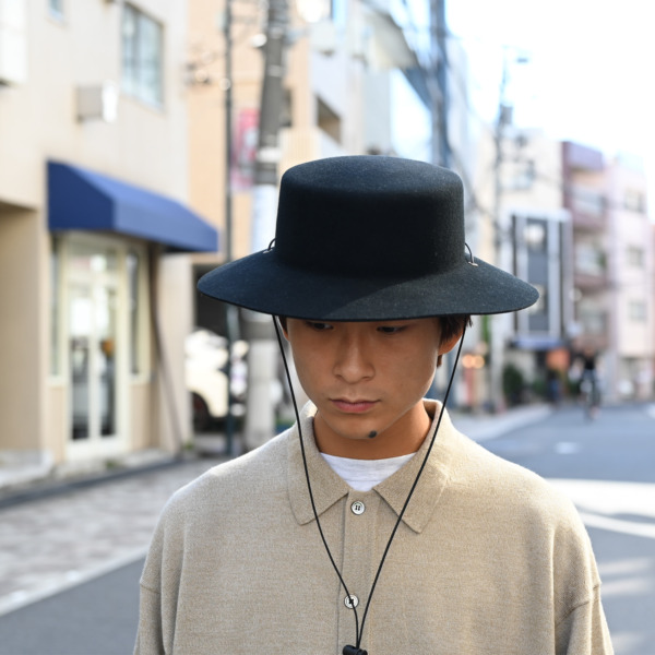bocodeco /// Wool Felt Over Hat Black 06