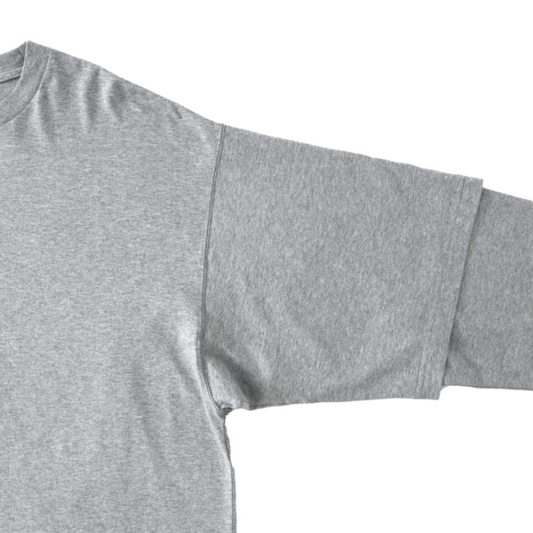 URU /// CREW NECK L/S TEE H.Gray 02