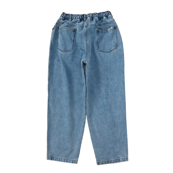 COMFORTABLE REASON /// Fade Denim Slacks Ice Wash 02