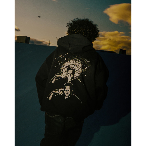 BOOK WORKS X (UN) PROJECTS /// THINK TWICE HOODY Black 06