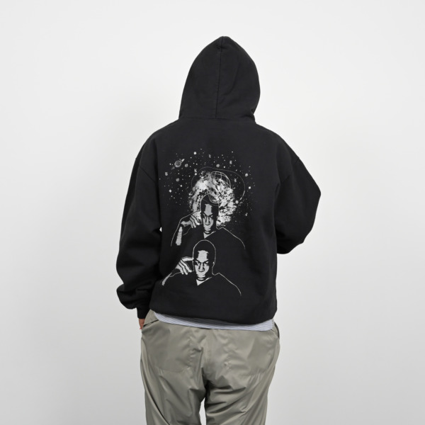 BOOK WORKS X (UN) PROJECTS /// THINK TWICE HOODY Black 09