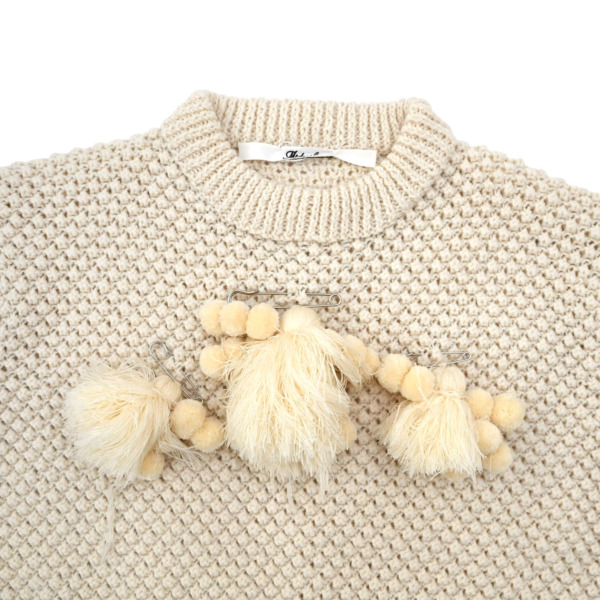 Midorikawa /// Popcorn Knit Beige 02