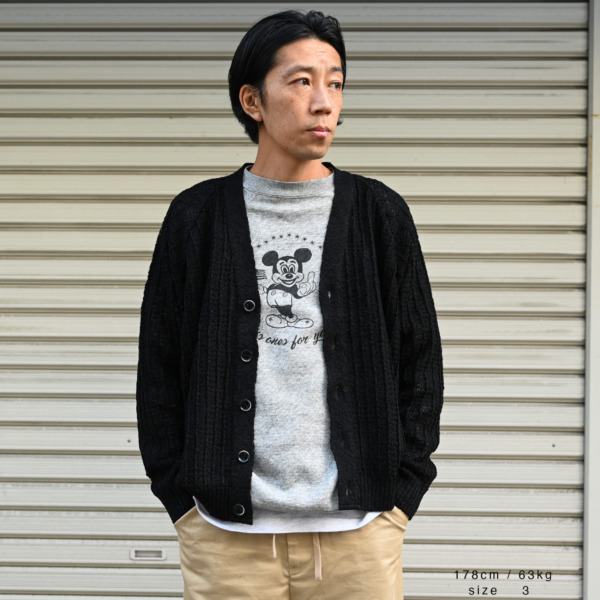 AROUSAL /// NEP CARDIGAN Black 04