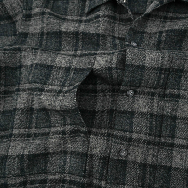 Marvine Pontiak shirt makers /// Side Vents SH Black Tartan 03