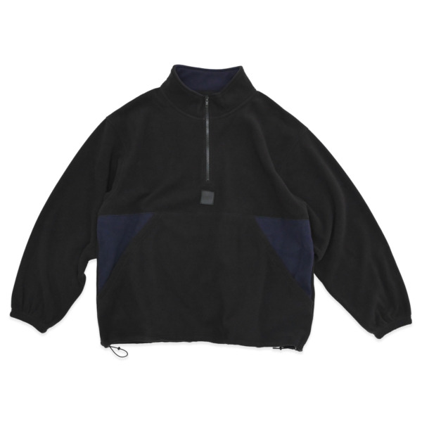 LQQK STUDIO /// POLAR FLEECE JACKET Black 01