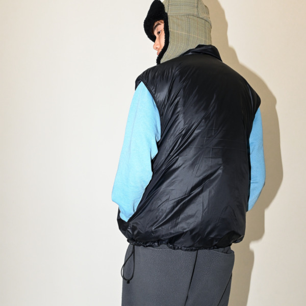 SUPPLY /// Nylon Puffer Vest Black 010
