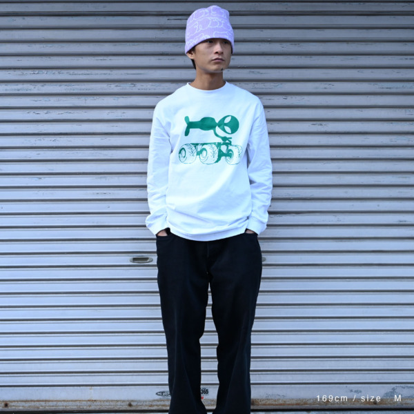 FOUNTAIN /// HITCHER L/S Tee White 04