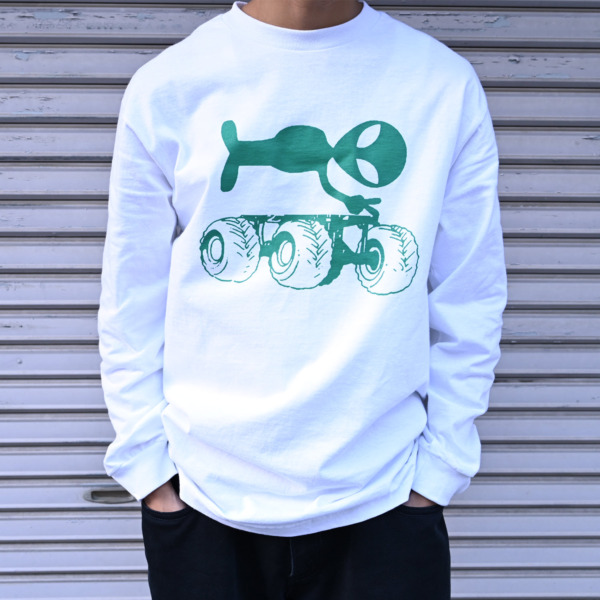 FOUNTAIN /// HITCHER L/S Tee White 03