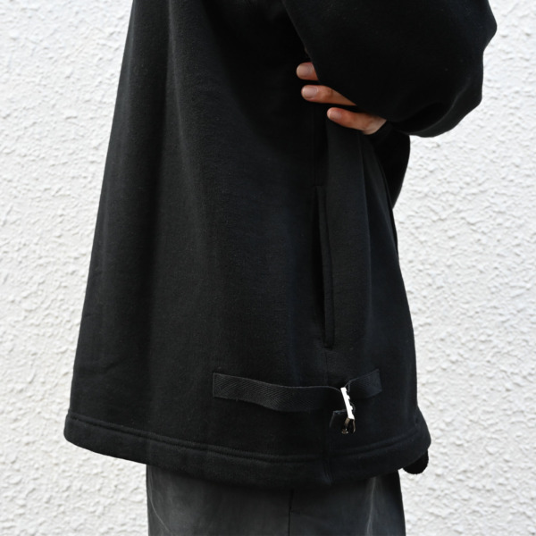 Sick and Tired /// SWEAT DOT BUTTON CARDIGAN Black 07
