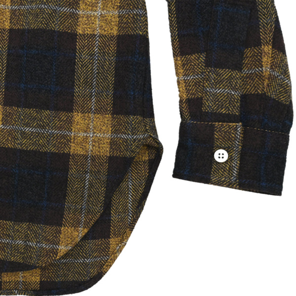 Sick and Tired /// OPEN COLLAR SHIRTS Yellow Check 04