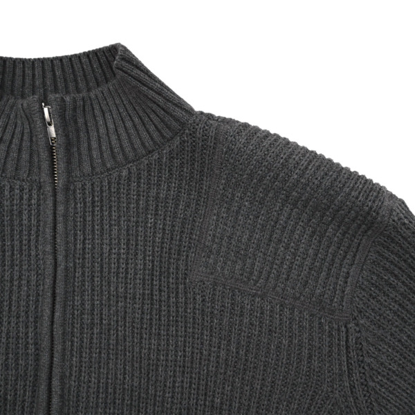 P A C S /// Zip Up Cardigan Gray 02