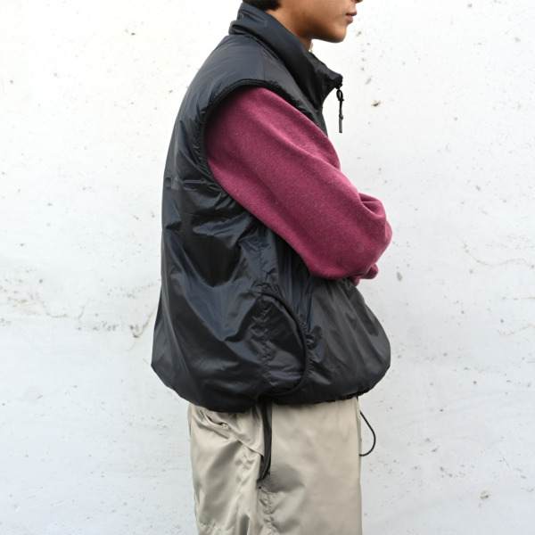 SUPPLY /// Nylon Puffer Vest Black 018