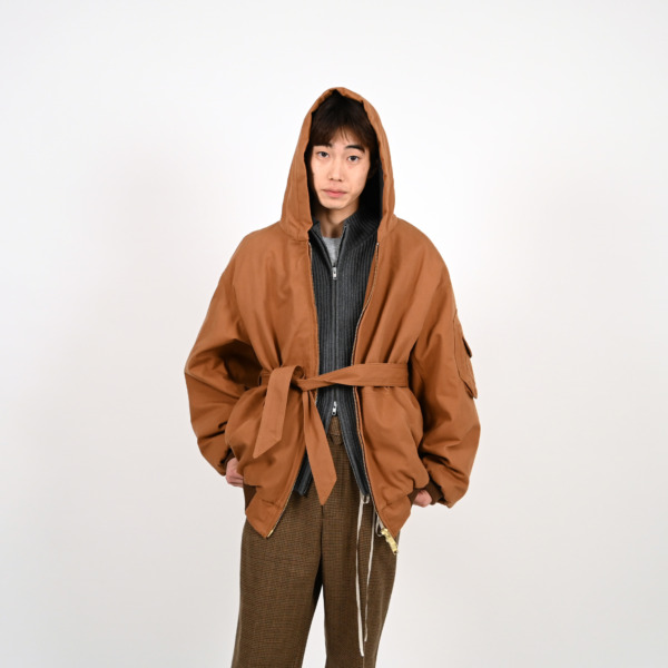Sasquatchfabrix. /// PUFF WORK HOODIE BIGNESS Brown 07