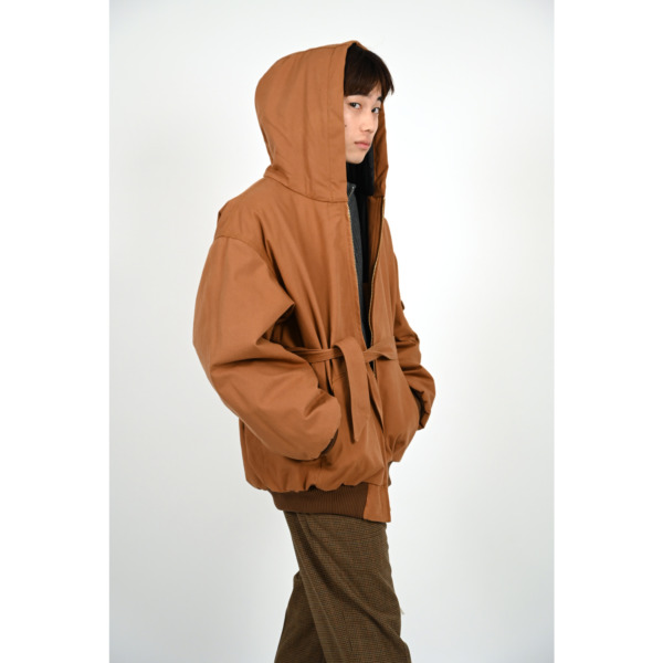 Sasquatchfabrix. /// PUFF WORK HOODIE BIGNESS Brown 09