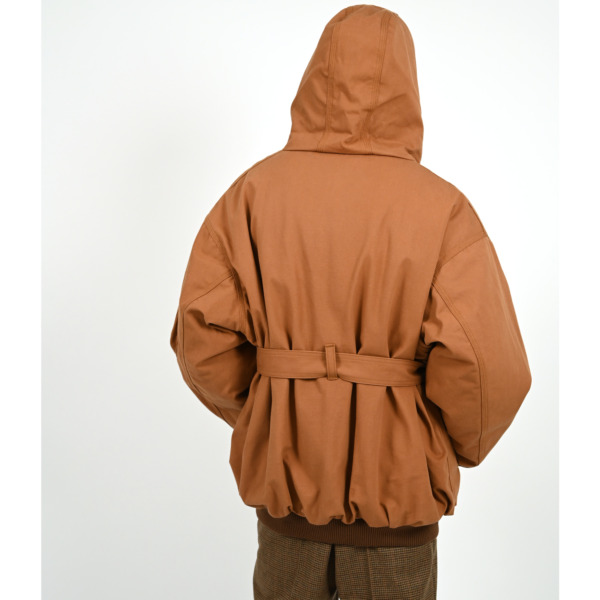 Sasquatchfabrix. /// PUFF WORK HOODIE BIGNESS Brown 08