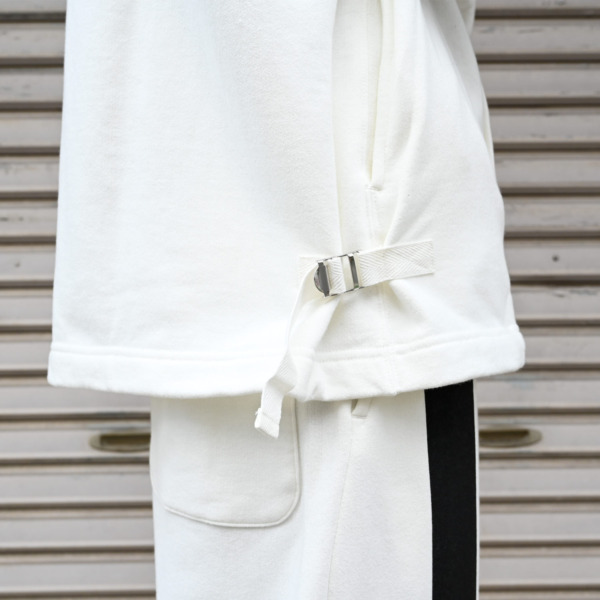 Sick and Tired /// SWEAT DOT BUTTON CARDIGAN White 05