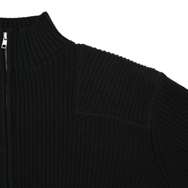 P A C S /// Zip Up Cardigan Black 02