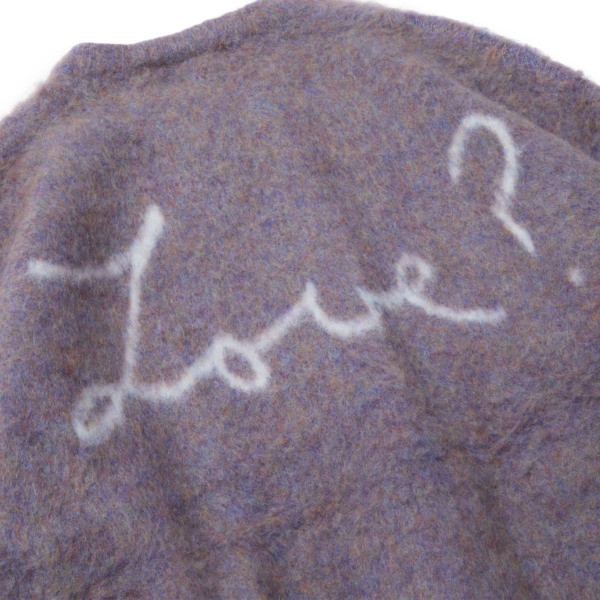 EVISEN / BIAS DOGS /// Love? MOHAIR CREW KNIT Lavender 03