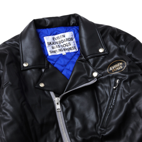 EVISEN / BIAS DOGS /// Super Real LEATHER JKT Black 04