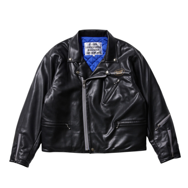 EVISEN / BIAS DOGS /// Super Real LEATHER JKT Black 01