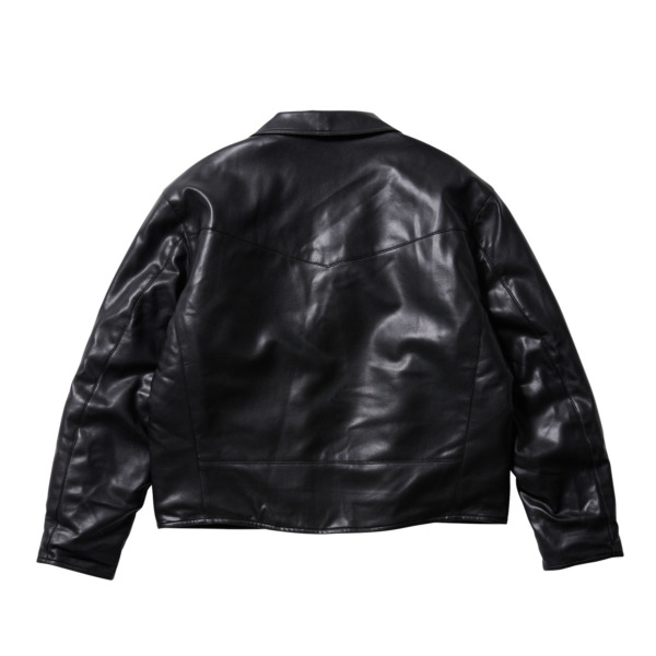 EVISEN / BIAS DOGS /// Super Real LEATHER JKT Black 02