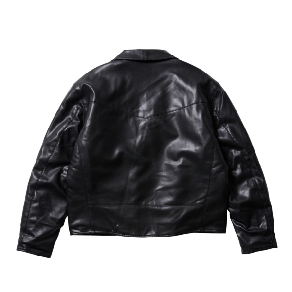 EVISEN / BIAS DOGS /// Super Real LEATHER JKT Black 02