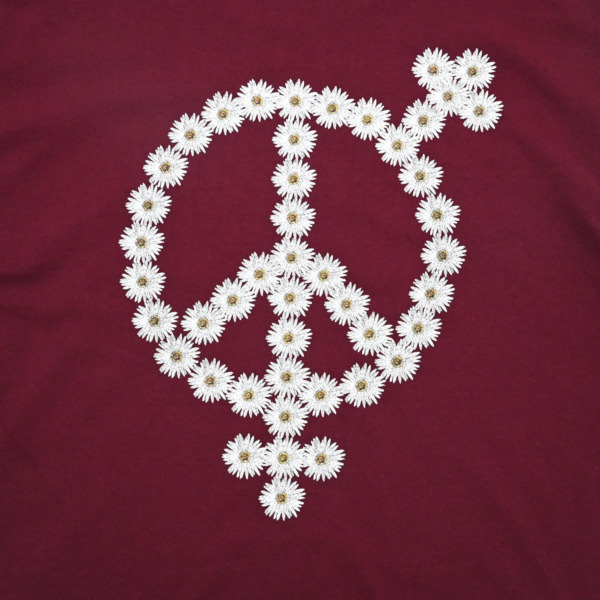 sexhippies /// DAISY OG LOGO TEE Burgundy 04