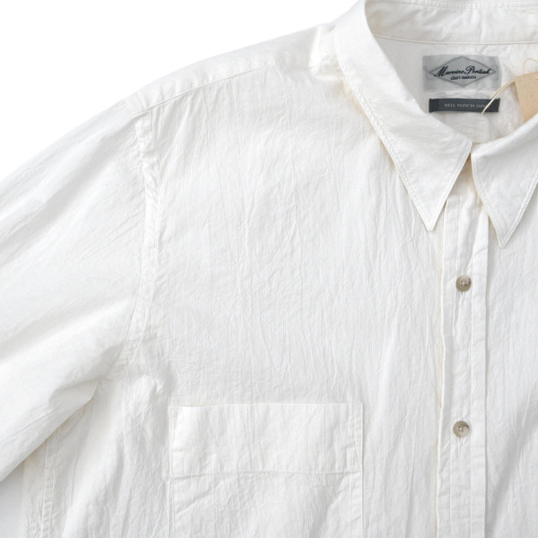 Marvine Pontiak shirt makers /// W Pocket SH White ST 02