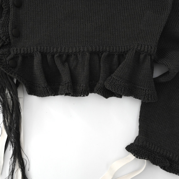 Midorikawa (LINEN KNIT CARDIGAN Charcoal Gray) 通販
