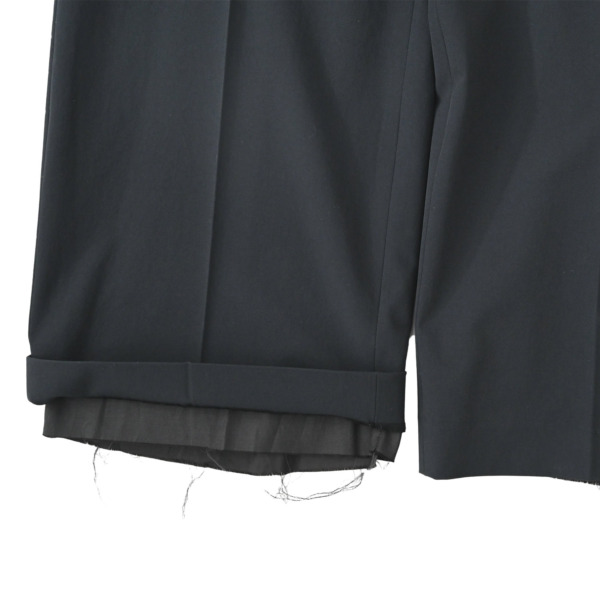 Midorikawa /// STRETCH WIDE SLACKS Black 04