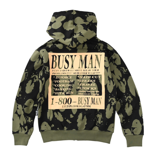 LILY PAD /// BUSYMAN GOES TO COLLEGE THE HOODIE Camo 04