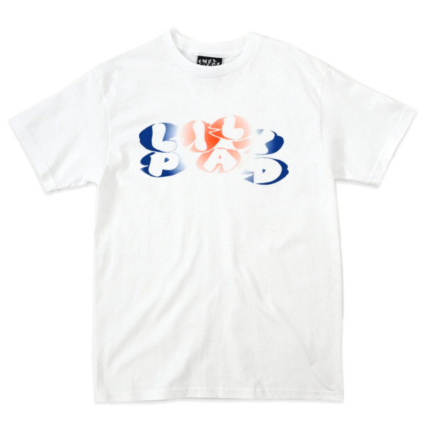 LILY PAD /// FADED LOGO TEE White 01
