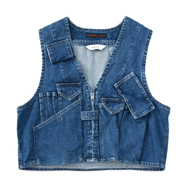 Sasquatchfabrix. × KATHARINE /// DENIM VEST Indigo Blue 01